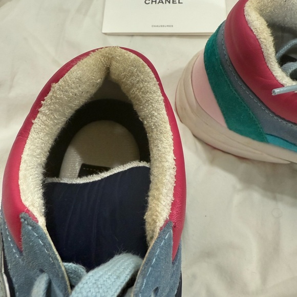 Chanel Sneakers in Pink, Blue, and Green - Picture 5 of 10